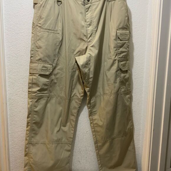 5.11 Tactical Series Mens Cargo Pants Khaki Ripstop 40x32 - Picture 6 of 7